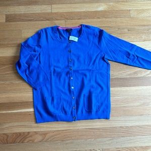 NWT Talbots Pima Cotton 3/4 sleeve Cardigan